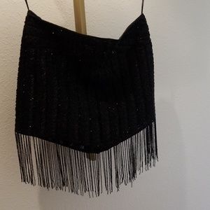 Haute Hippie Black beaded mini 6